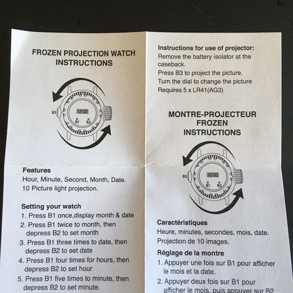 AVON Disney Frozen digital projection watch - Picture 7 of 7